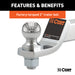 CURT 45295 Loaded Ball Mount with 2in. Ball (2in. Shank; 7;500 lbs.; 2in. Drop) - Truck Part Superstore