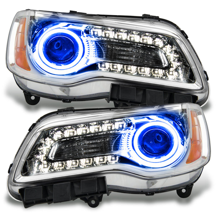 Oracle Lighting 7728-002 SMD Pre-Assembled Headlights, Non-HID, Chrome Bezel, Blue - Truck Part Superstore