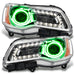 Oracle Lighting 7728-004 SMD Pre-Assembled Headlights, Non-HID, Chrome Bezel, Green - Truck Part Superstore
