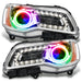 Oracle Lighting 7728-330 SMD Pre-Assembled Headlights, Non-HID, Chrome Bezel, ColorSHIFT - Truck Part Superstore