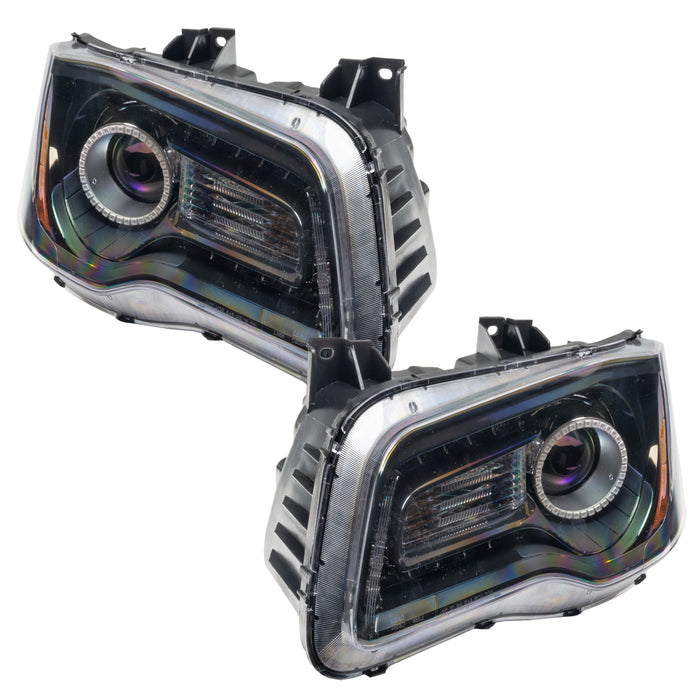 Oracle Lighting 7729-005 SMD Pre-Assembled Headlights, Non-HID, Black Bezel, Amber - Truck Part Superstore