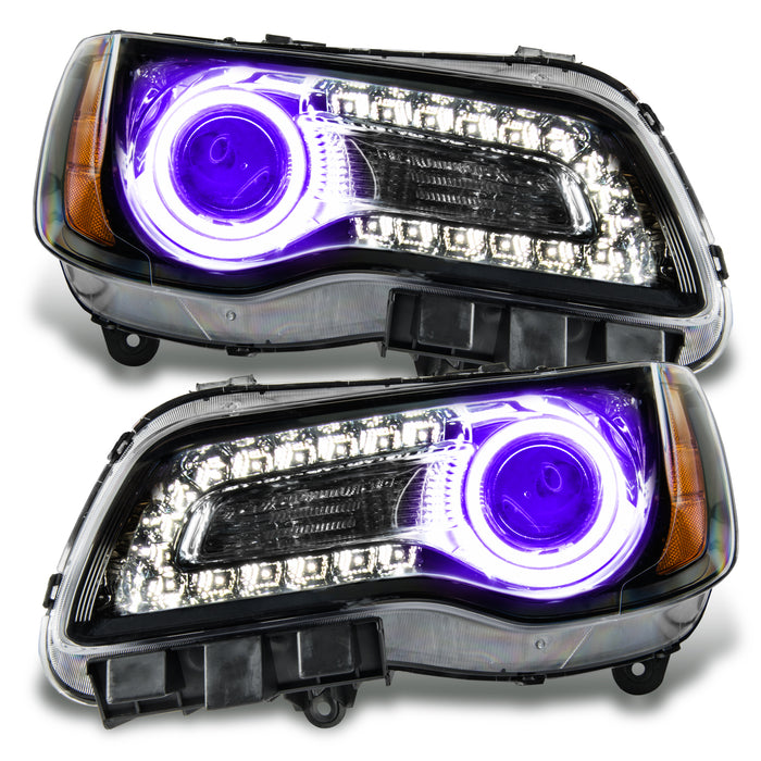 Oracle Lighting 7729-007 SMD Pre-Assembled Headlights, Non-HID, Black, UV/Purple - Truck Part Superstore