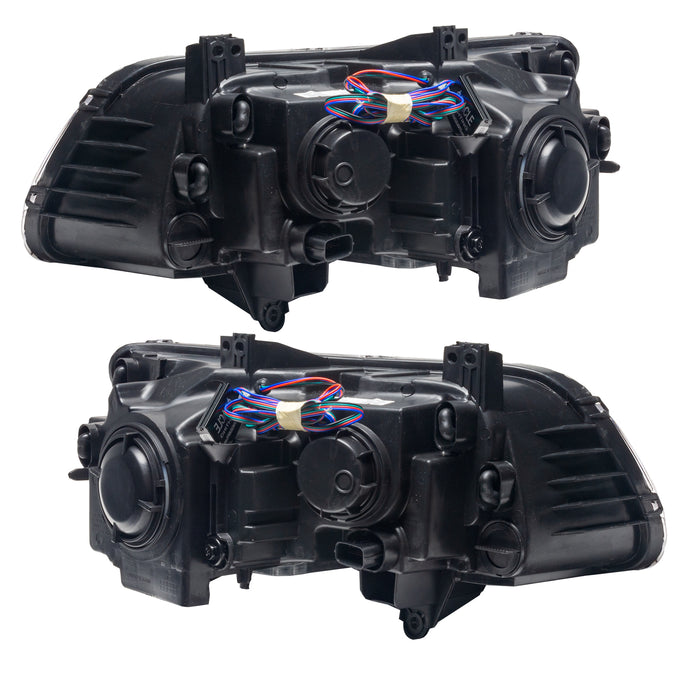 Oracle Lighting 7729-333 SMD Pre-Assembled Headlights, Non-HID, Black Bezel, ColorSHIFT 2.0 - Truck Part Superstore