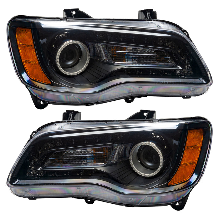 Oracle Lighting 7729-504 SMD Pre-Assembled Headlights, Non-HID, Black Bezel, ColorSHIFT - Simple - Truck Part Superstore