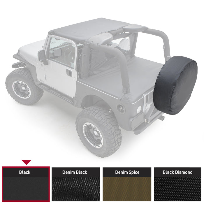 Smittybilt 772901 Spare Tire Cover Small Tire 27-29 Inch Vinyl Black Smittybilt - Truck Part Superstore