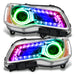 Oracle Lighting 7730-504 SMD Pre-Assembled Headlights, Non-HID, Chrome Bezel, ColorSHIFT - Simple DRL - Truck Part Superstore