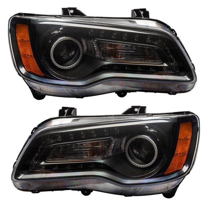 Oracle Lighting 7731-334 SMD Pre-Assembled Headlights, Non-HID, Black Bezel, ColorSHIFT DRL - Truck Part Superstore