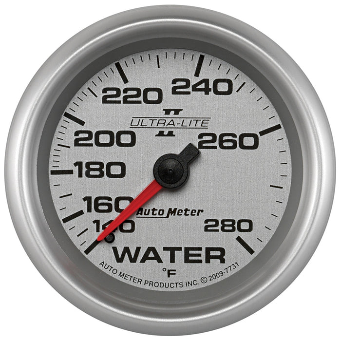 AutoMeter 7731 GAUGE; WATER TEMP; 2 5/8in.; 140-280deg.F; MECHANICAL; ULTRA-LITE II - Truck Part Superstore