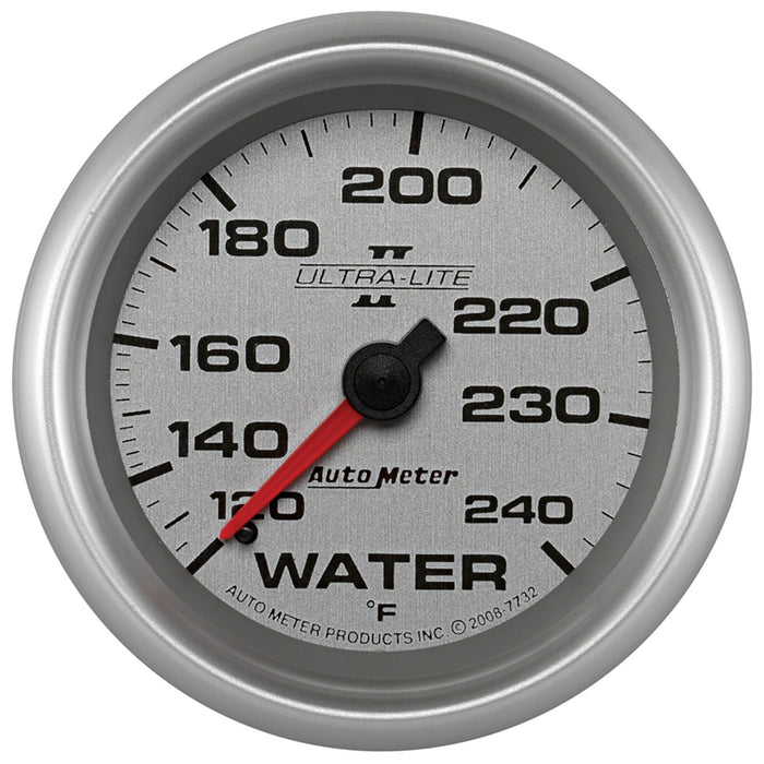 AutoMeter 7732 GAUGE; WATER TEMP; 2 5/8in.; 120-240deg.F; MECHANICAL; ULTRA-LITE II - Truck Part Superstore