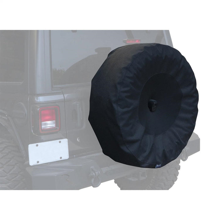 Rampage 773565 Tire Cover; w/Camera Slot; 33 in. To 35 in.; Black; - Truck Part Superstore