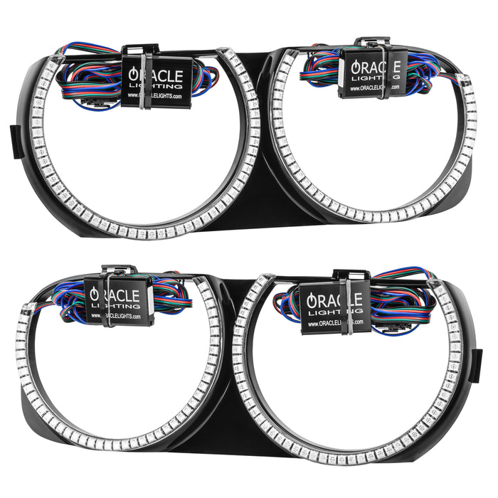 Oracle Lighting 7739-334 Pre-Installed Halo Headlight Bezels, ColorSHIFT - No Controller - Truck Part Superstore