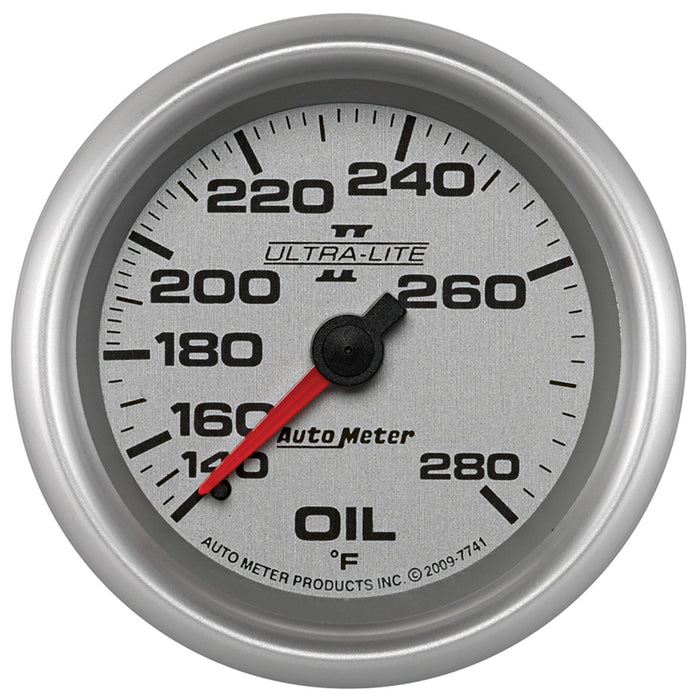 AutoMeter 7741 GAUGE; OIL TEMP; 2 5/8in.; 140-280deg.F; MECHANICAL; ULTRA-LITE II - Truck Part Superstore