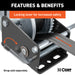 CURT 29428 Hand Crank Win. (1;900 lbs; 8in. Handle) - Truck Part Superstore