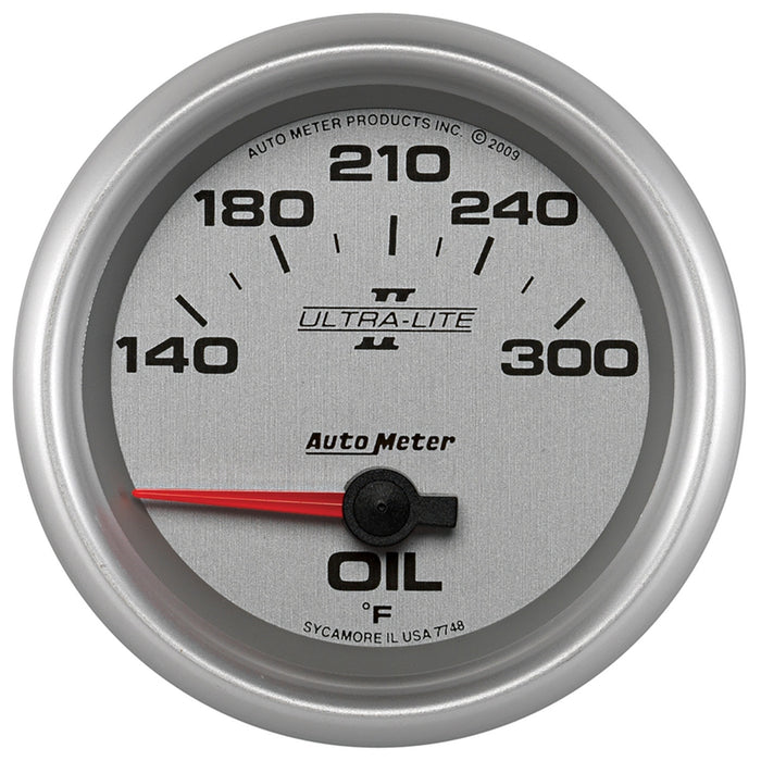 AutoMeter 7748 GAUGE; OIL TEMP; 2 5/8in.; 140-300deg.F; ELECTRIC; ULTRA-LITE II - Truck Part Superstore
