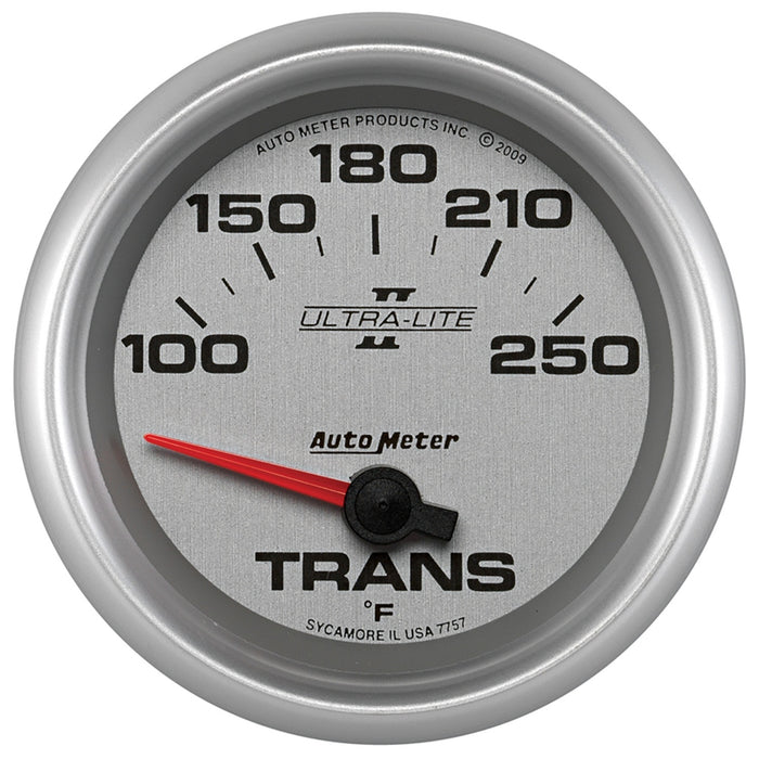 AutoMeter 7757 GAUGE; TRANSMISSION TEMP; 2 5/8in.; 100-250deg.F; ELECTRIC; ULTRA-LITE II - Truck Part Superstore