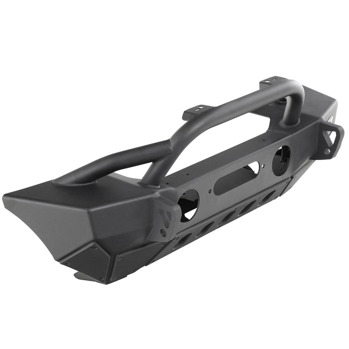 Smittybilt 77807 XRC Front Jeep JL Bumper w/ Stinger Winch Plate D-Rings 18-Present Jeep JL Wrangler Black Powdercoat Smittybilt - Truck Part Superstore