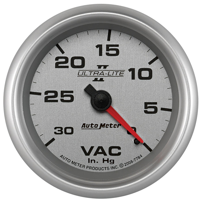 AutoMeter 7784 GAUGE; VACUUM; 2 5/8in.; 30INHG; MECHANICAL; ULTRA-LITE II - Truck Part Superstore
