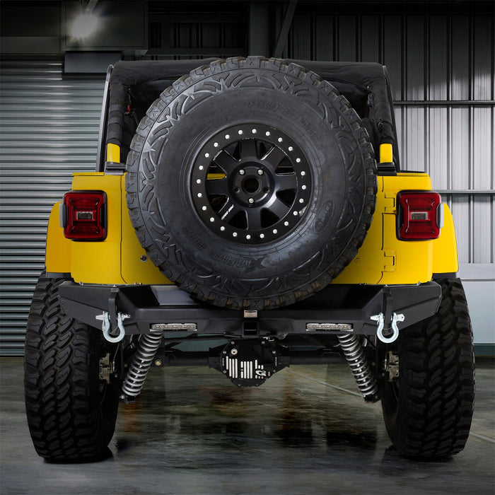 Smittybilt 77858 Jeep JL XRC Rear Bumper Gen2 Reciever Hitch D-Ring Mount 2018-Present Wrangler JL Black Smittybilt - Truck Part Superstore