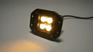 Southern Truck 77910 2.0 Inch Square Cree LED Flood Flush Mount Light, Single Unit, Chrome Series Amber/White Includes Hardware, Harness Sold Separately Southern Truck Lifts - Truck Part Superstore
