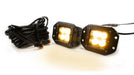 Southern Truck 77910K 2.0 Inch Square Flush Mount Cree LED Lights Pair Chrome Series White/Amber W/Harness 79903 Southern Truck Lifts - Truck Part Superstore