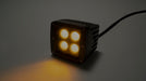 Southern Truck 77916 2.0 Inch Square Cree LED Flood Cube Light Single Unit Black Series Amber/White Includes Hardware, Harness Sold Separately Southern Truck Lifts - Truck Part Superstore