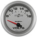 AutoMeter 7791 GAUGE; VOLTMETER; 2 5/8in.; 18V; ELECTRIC; ULTRA-LITE II - Truck Part Superstore