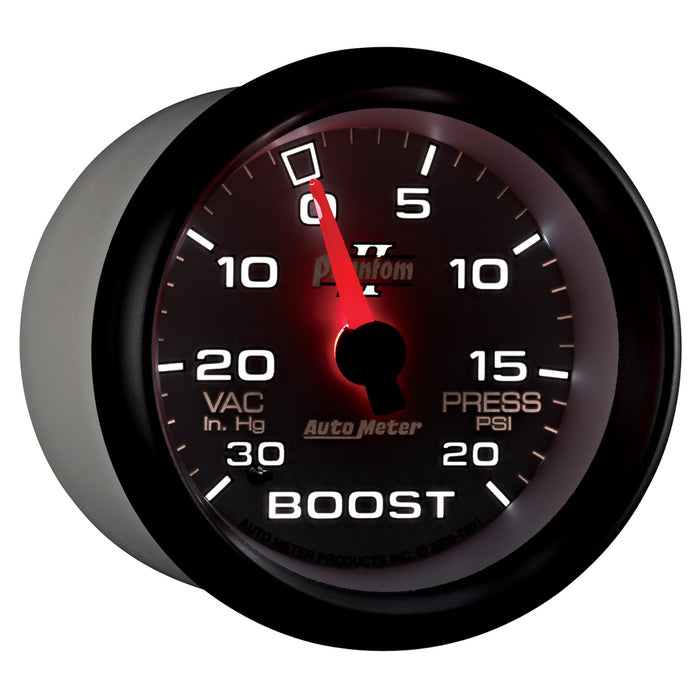 AutoMeter 7801 GAUGE; VAC/BOOST; 2 5/8in.; 30INHG-20PSI; MECHANICAL; PHANTOM II - Truck Part Superstore