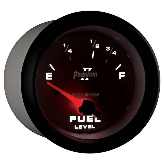 AutoMeter 7815 GAUGE; FUEL LEVEL; 2 5/8in.; 73OE TO 10OF; ELEC; PHANTOM II - Truck Part Superstore