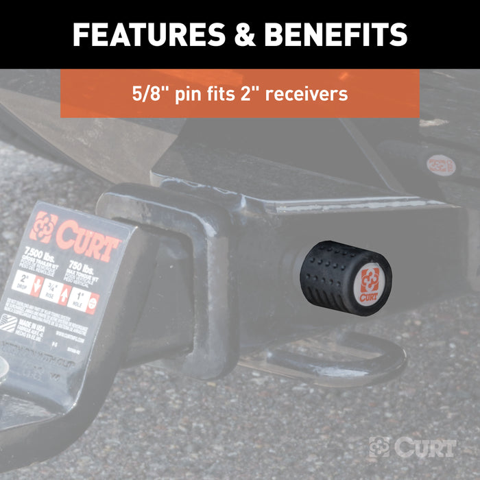 CURT 23088 Hitch/Coupler Lock Set (2in. Receiver; 1/2in. to 2-1/2in. Latch; 2in./2-5/16in. - Truck Part Superstore