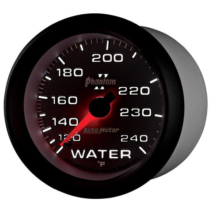 AutoMeter 7832 GAUGE; WATER TEMP; 2 5/8in.; 120-240deg.F; MECHANICAL; PHANTOM II - Truck Part Superstore