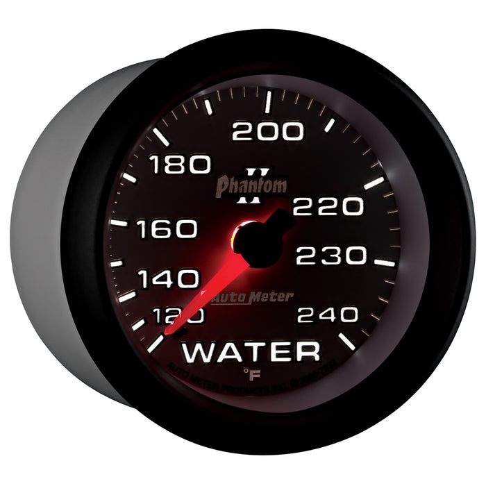 AutoMeter 7832 GAUGE; WATER TEMP; 2 5/8in.; 120-240deg.F; MECHANICAL; PHANTOM II - Truck Part Superstore