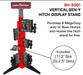 GEN-Y Hitch GH-5001 Vertical Display Stand with Monitor Bracket (Five - 2.5" Slots, One - 3" Slot). - Truck Part Superstore