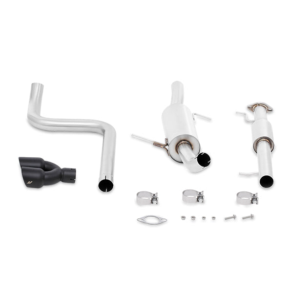 Mishimoto MMEXH-FIST-14RBK Ford Fiesta ST Cat-Back Exhaust, 2014-2019 Resonated, Black Tips - Truck Part Superstore