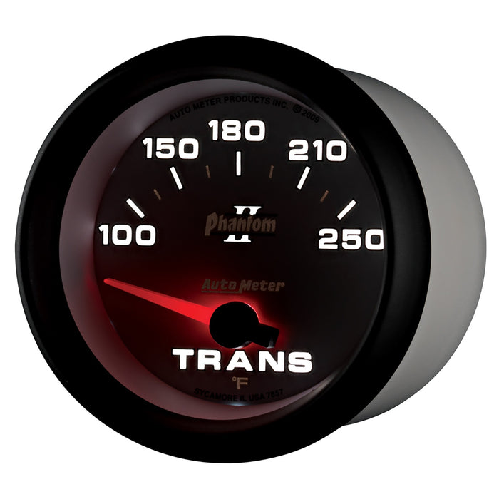 AutoMeter 7857 GAUGE; TRANSMISSION TEMP; 2 5/8in.; 100-250deg.F; ELECTRIC; PHANTOM II - Truck Part Superstore