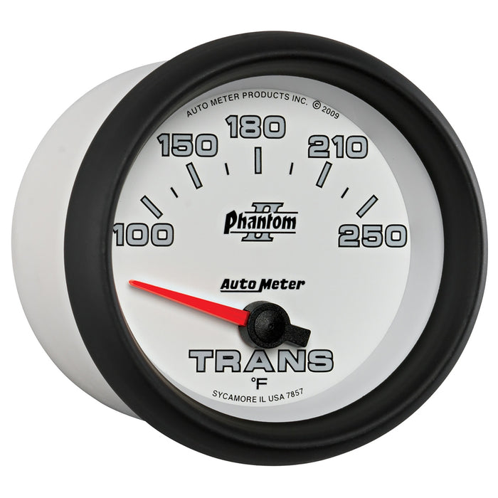 AutoMeter 7857 GAUGE; TRANSMISSION TEMP; 2 5/8in.; 100-250deg.F; ELECTRIC; PHANTOM II - Truck Part Superstore