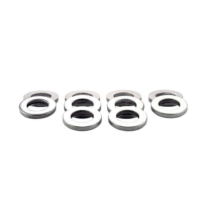 McGard 78713 Stainless Steel Cragar Center Hole Mag Washer - Pack of 10; Set of 10 Washers - Truck Part Superstore