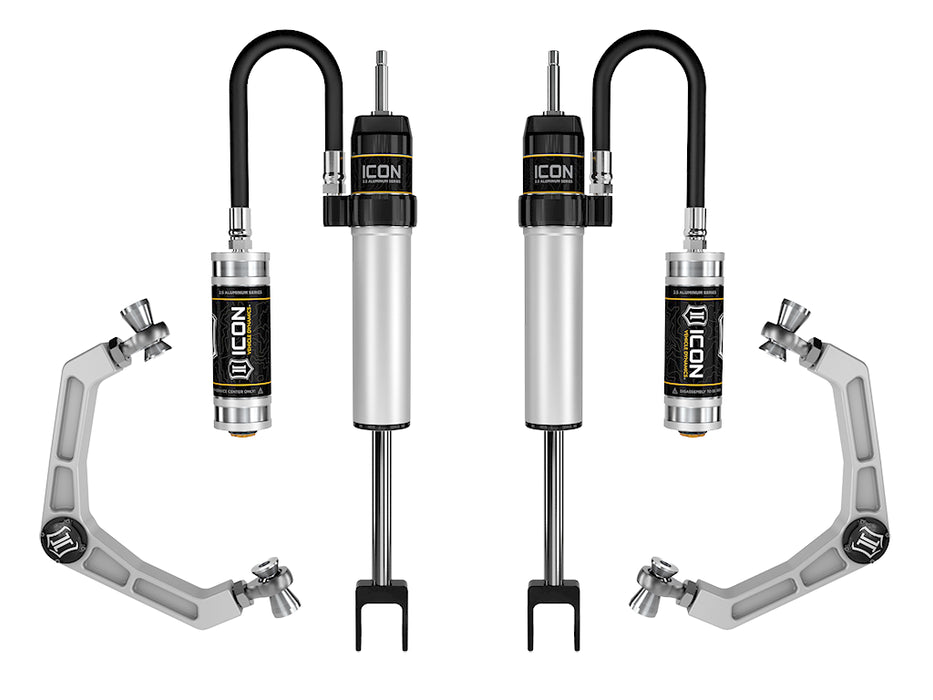 ICON Vehicle Dynamics 78734 2020-UP GM HD 0-2" LIFT REMOTE RESERVOIR SHOCK SYSTEM WITH BILLET UCA - Truck Part Superstore