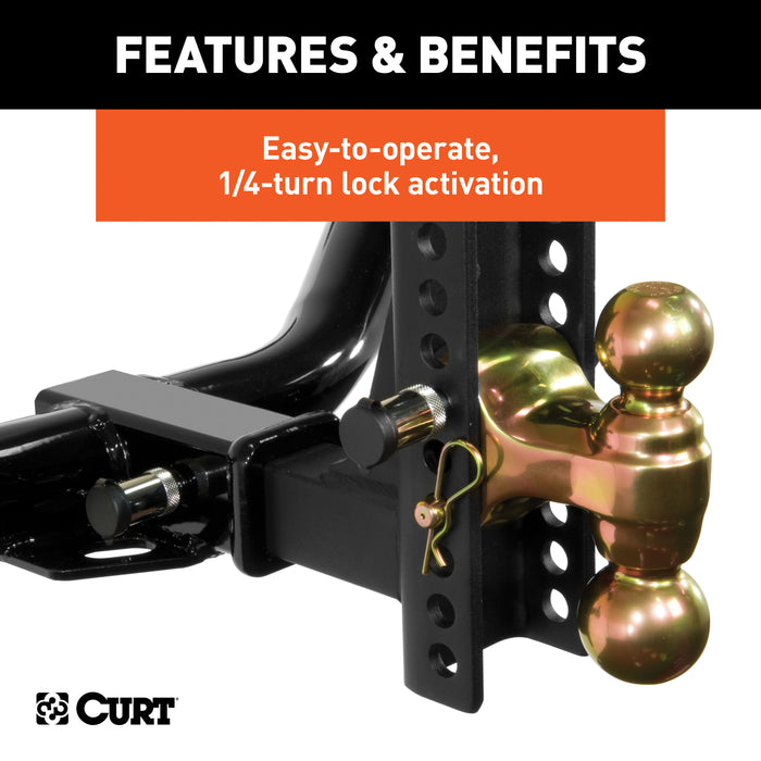 CURT 23556 CURT 23556 Lock Set for Adjustable Channel Mounts - Truck Part Superstore