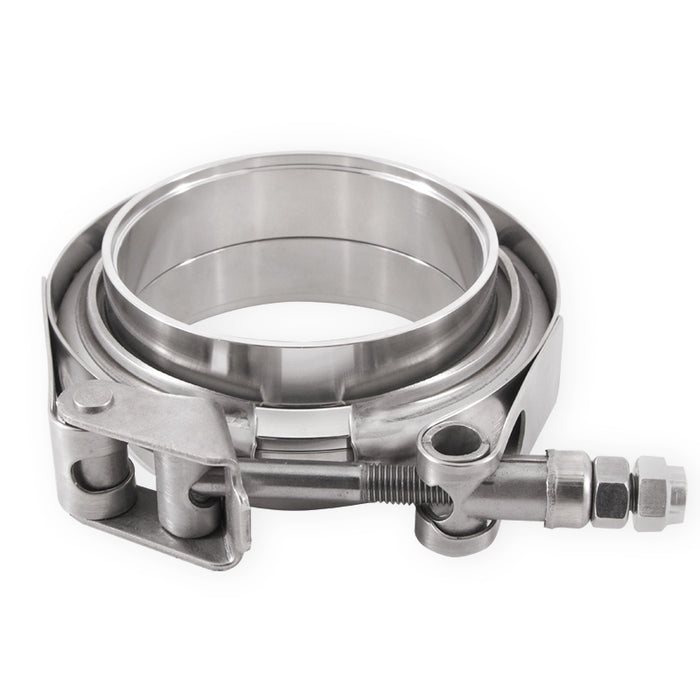 Mishimoto MMCLAMP-VS-3 Mishimoto Stainless Steel V-Band Clamp with Flanges, 3-in (76.2mm) - Truck Part Superstore