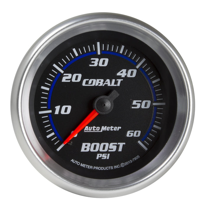 AutoMeter 7905 GAUGE; BOOST; 2 5/8in.; 60PSI; MECHANICAL; COBALT - Truck Part Superstore