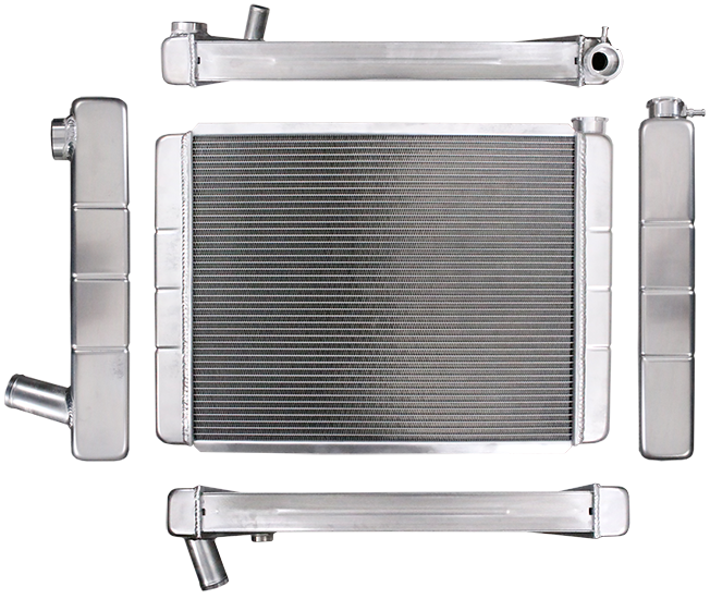 Northern Radiator 204120 Race Pro Radiator - 28 x 19 GM Double Pass With Threaded Inlet Connection - Truck Part Superstore