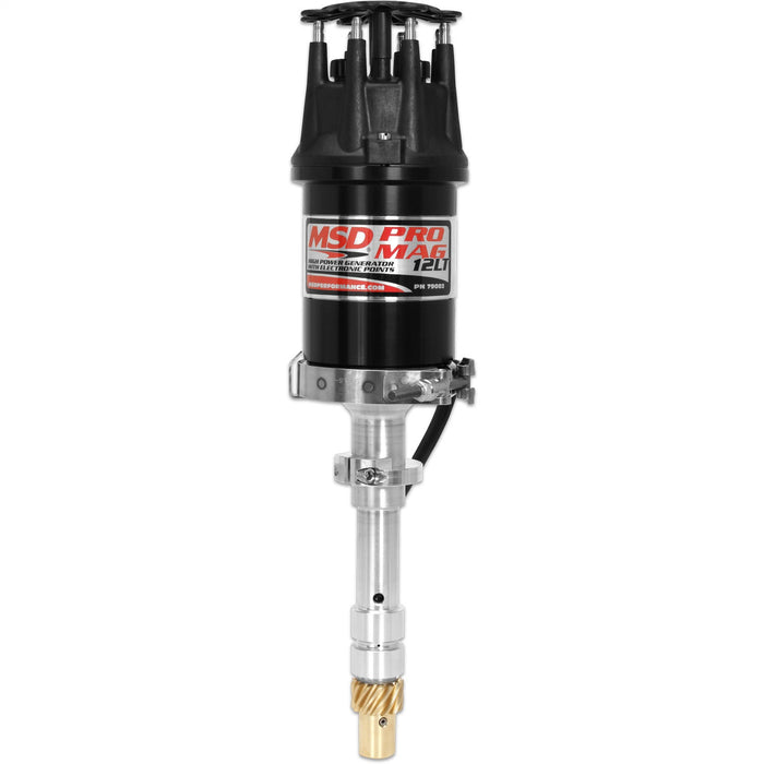 MSD 79082 Pro Mag Generator; 12 Amp; Lightweight; Short Black; Fits Chevrolet Sprint Cars; - Truck Part Superstore