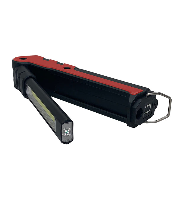 BrightSource 791108R Work Light; 6 x 1.5 x 1 in.; w/ Magnetic Base and Hook; USB Cable; 360 Lm; 5+3W; - Truck Part Superstore