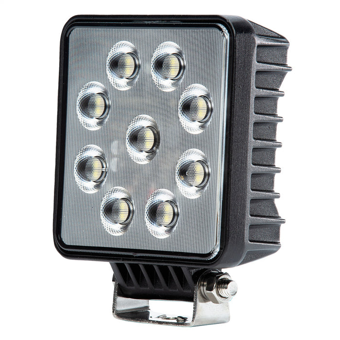 BrightSource 791362F Work Light; 4 in.; Square E-Mark; Flush Lens; W/o Harness; 3800 Lm; 36W; - Truck Part Superstore