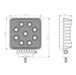 BrightSource 791362F Work Light; 4 in.; Square E-Mark; Flush Lens; W/o Harness; 3800 Lm; 36W; - Truck Part Superstore