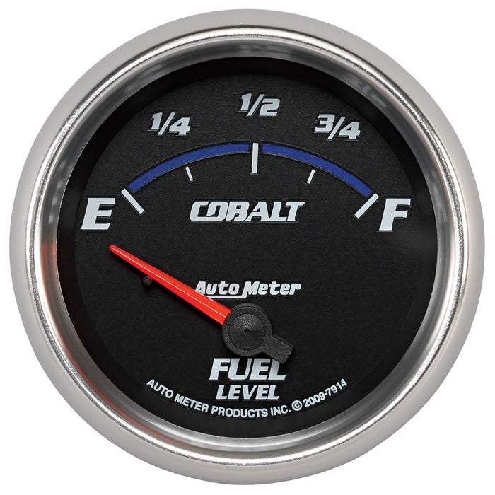 AutoMeter 7914 GAUGE; FUEL LEVEL; 2 5/8in.; 0OE TO 90OF; ELEC; COBALT - Truck Part Superstore