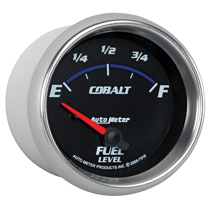 AutoMeter 7916 GAUGE; FUEL LEVEL; 2 5/8in.; 240OE TO 33OF; ELEC; COBALT - Truck Part Superstore