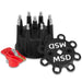 MSD 79193 Distributor Cap And Rotor Kit; For Use w/Pro Mag Lite; Black; - Truck Part Superstore