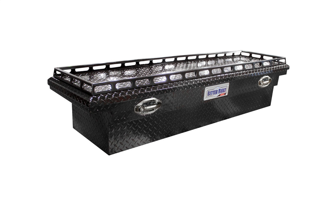 Better Built 79211115 Low Profile Crossover Tool Box; 70 in.; Single Lid; Black; w/Rail; - Truck Part Superstore