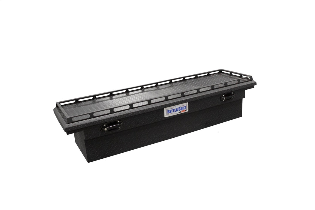 Better Built 79211116 Low Profile Crossover Tool Box; 70 in.; Single Lid; Matte Black; w/Rail; - Truck Part Superstore